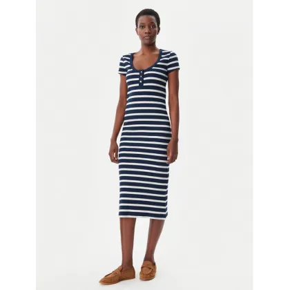 Zdjęcie Tommy Hilfiger Sukienka codzienna Henley WW0WW43864 Granatowy Slim Fit