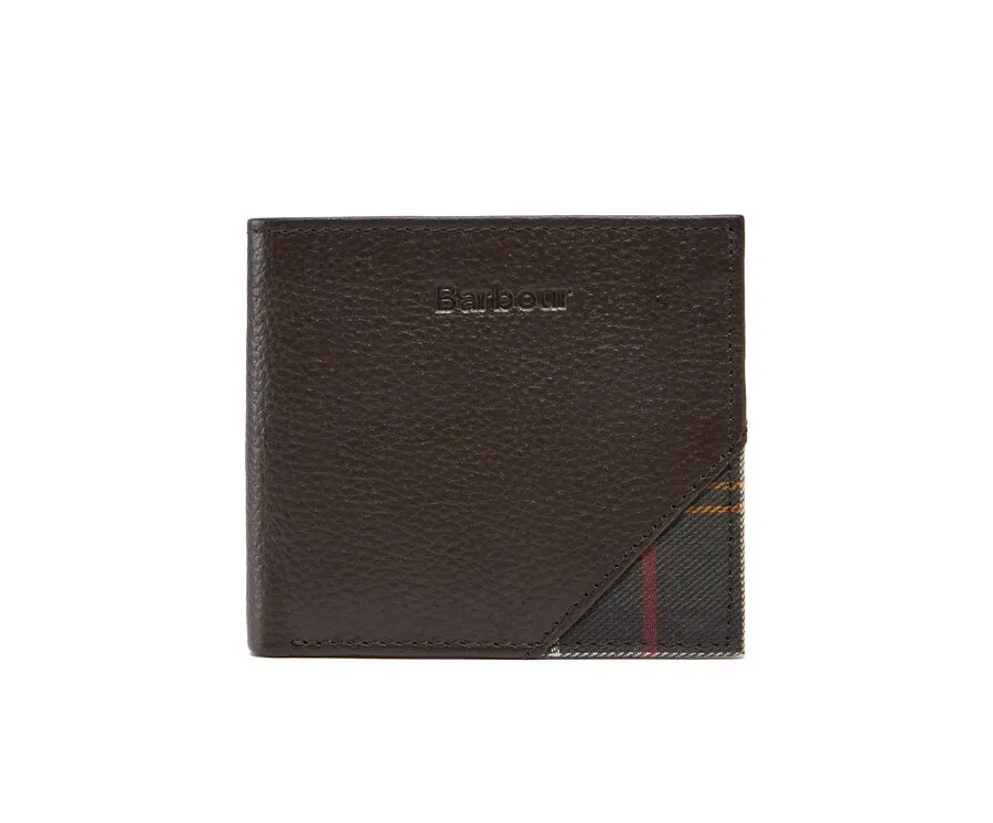 obrazek 1 Barbour Duży Portfel Męski Tarbert MLG0063BR91 Brązowy