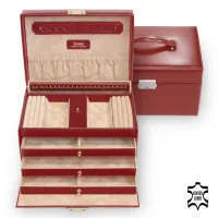 Picture A wonderful jewelry box made of Italian leather - Sacher