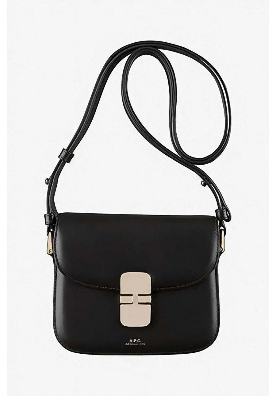 obrazek 1 A.P.C. torebka skórzana A.P.C. Sac Grace Mini PXBMW-F61515 BLACK kolor czarny