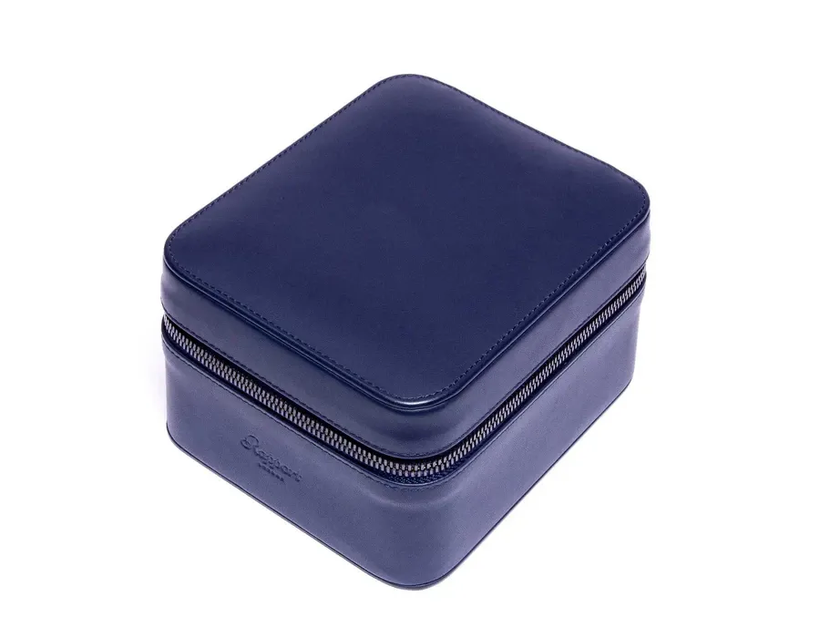 obrazek 6 Granatowe etui na dwa zegarki Hyde Park