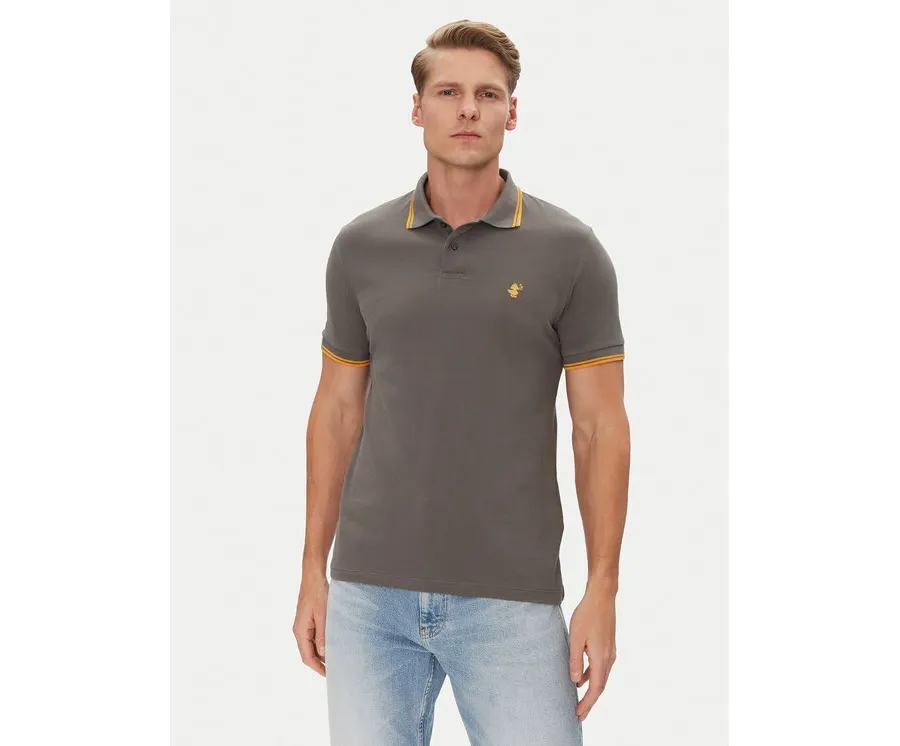 obrazek 1 Save The Duck Polo DR0136M BATE20 Szary Regular Fit