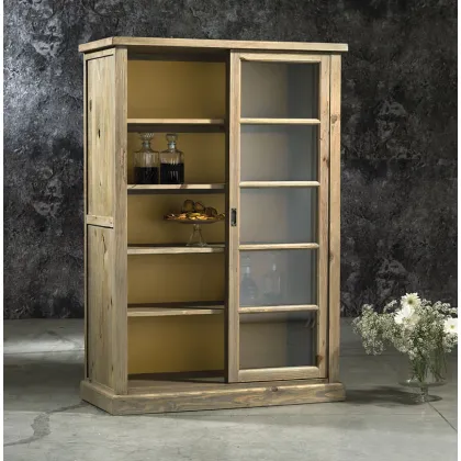 Zdjęcie Sosnowa gablotka z przesuwanymi drzwiami - Guarnieri