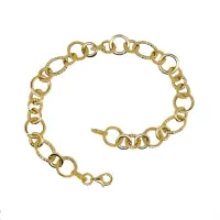 Picture A wonderful chain bracelet with polished and knurled links