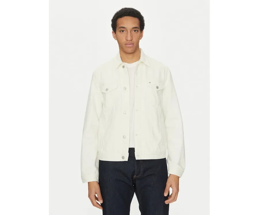 obrazek 1 Tommy Hilfiger Kurtka jeansowa MW0MW39212 Écru Regular Fit