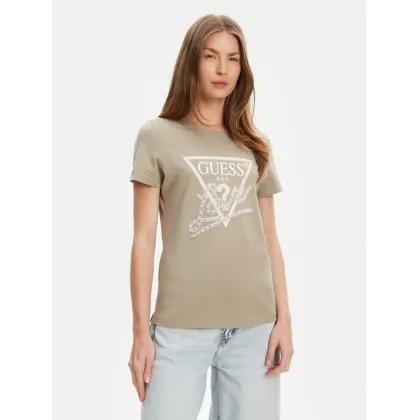 Zdjęcie Guess T-Shirt W5YI40 I3Z14 Zielony Regular Fit
