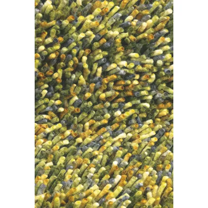 Picture Elegant green shaggy carpet - ROCKS 70507