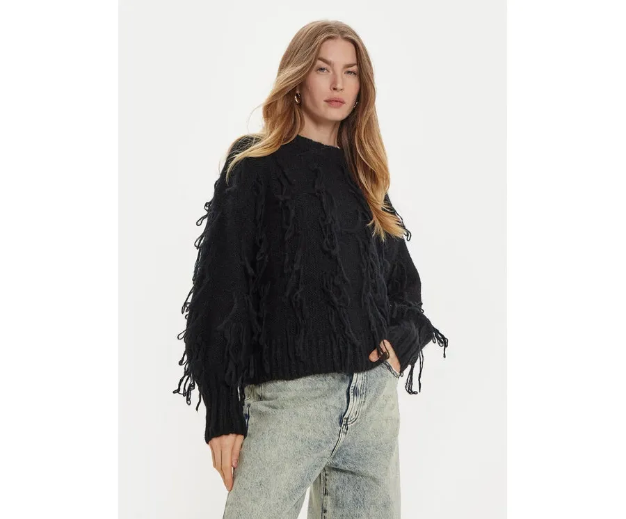 obrazek 1 ViCOLO Sweter 33050S Czarny Regular Fit