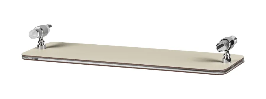 obrazek 1 Taca łazienkowa 33x10xH5 cm miedziowana w kolorze waniliowym