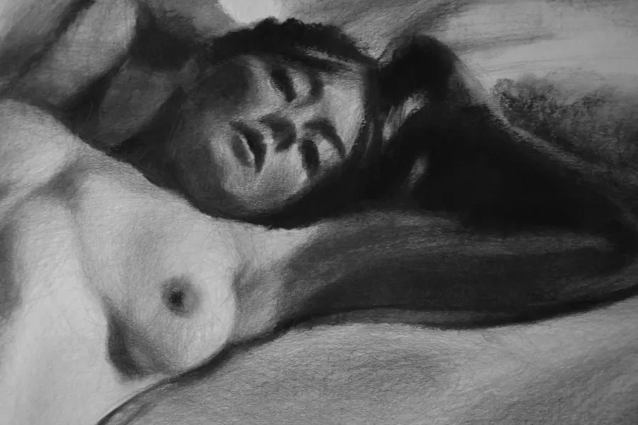 picture 2 "Rafaela" - female nude / drawing on paper 100x70cm, Kamila Ossowska