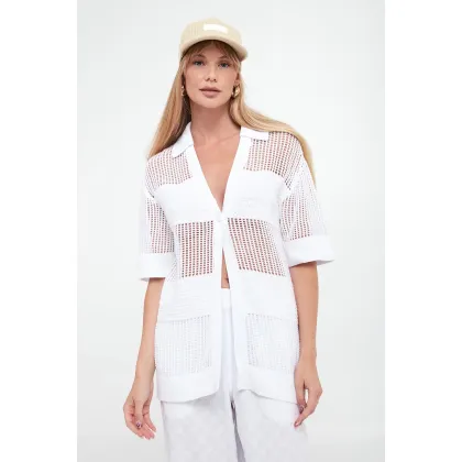 Zdjęcie Kardigan damski dziergany ARMANI EXCHANGE Armani Exchange