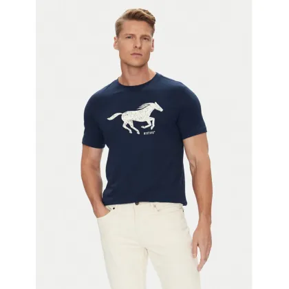 Zdjęcie Mustang T-Shirt Austin 1016483 Granatowy Regular Fit