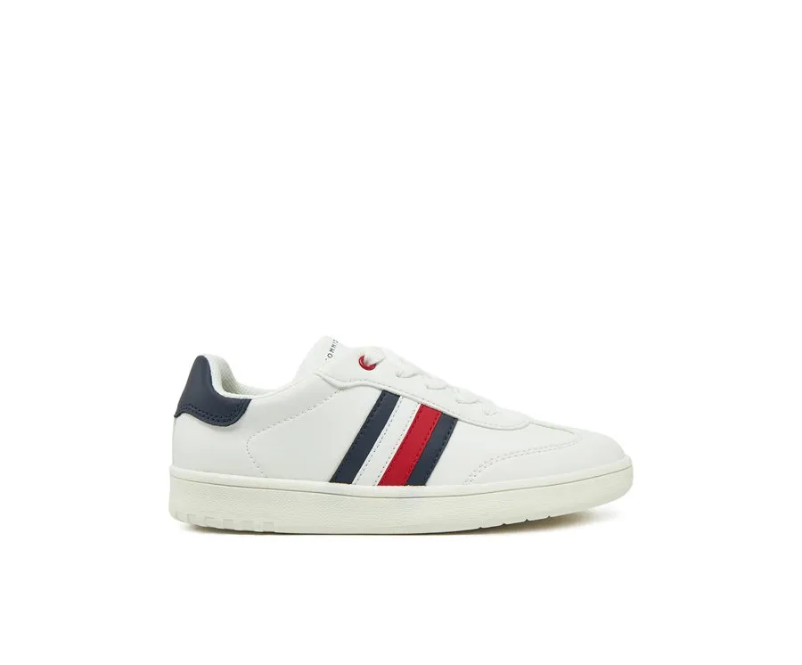 obrazek 1 Tommy Hilfiger Sneakersy Stripe Low Cut Lace-Up Sneaker T3X9-33850-1355 S Biały