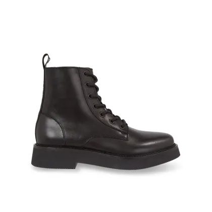 Zdjęcie Tommy Jeans Botki Tjw Lace Up Flat Boot EN0EN02310 Czarny