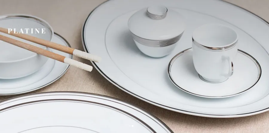 obrazek 4 Cudowna salaterka, miska porcelanowa Platine do jadalni