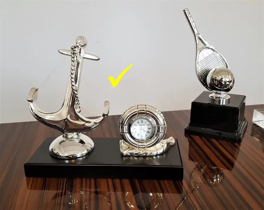 picture 4 Decorative desk watch with an anchor - Astra Argenti