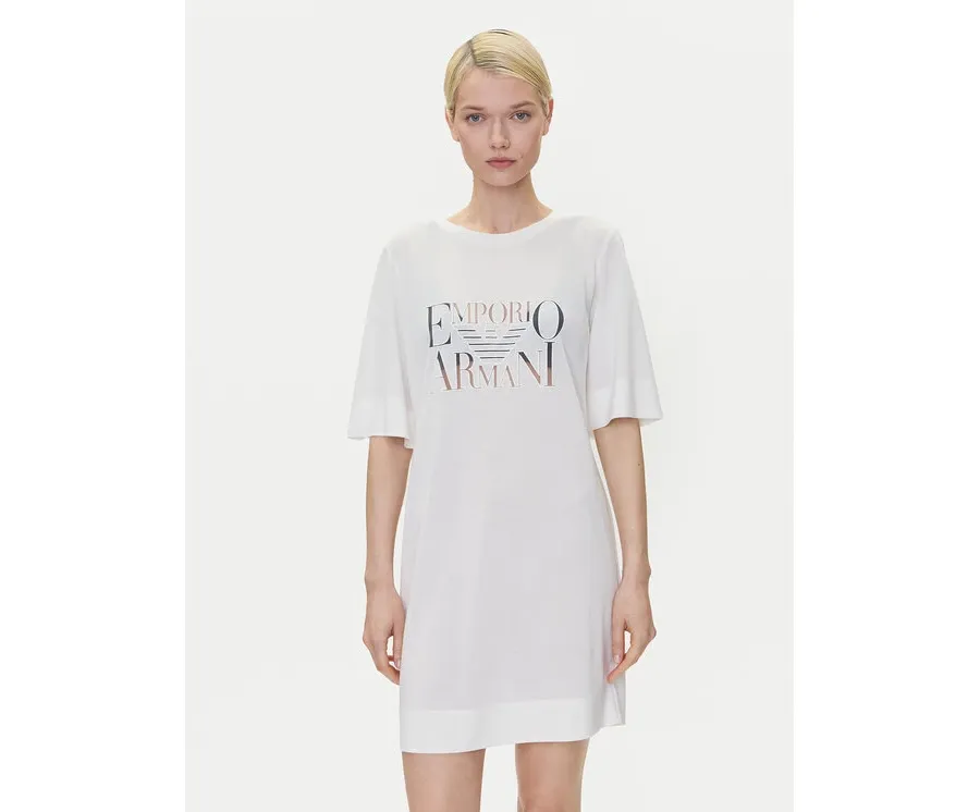 obrazek 1 Emporio Armani Sukienka codzienna EW000618 AF12187 U1131 Biały Loose Fit