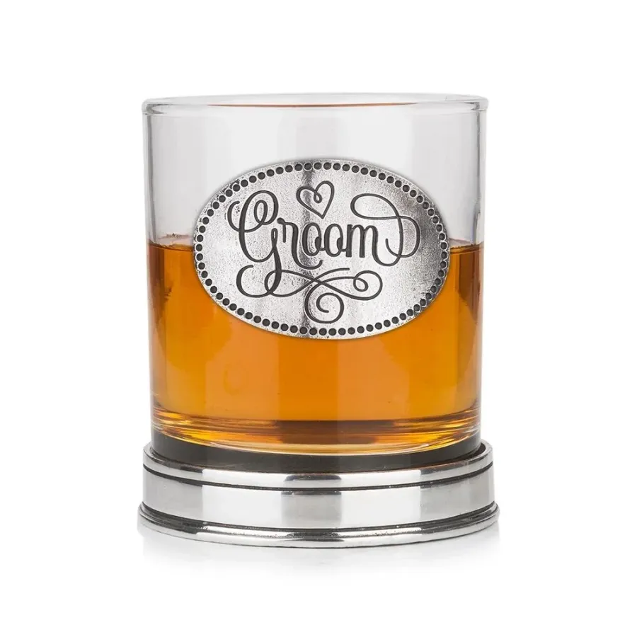 obrazek 1 Stylowy prezent ślubny dla pana młodego - wyjątkowa szklanka do whisky w kolorze miedzi