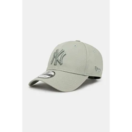 Zdjęcie New Era czapka z daszkiem bawełniana kolor zielony gładka 60595160