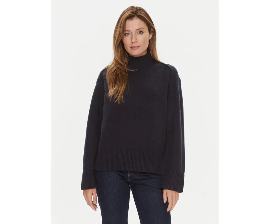 obrazek 1 Tommy Hilfiger Golf WW0WW39903 Granatowy Relaxed Fit