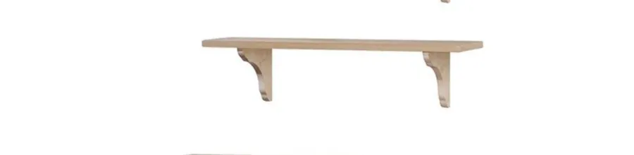 obrazek 3 Półka lakierowana w kolorze jodły 100 cm. ze wspornikiem - Zanini