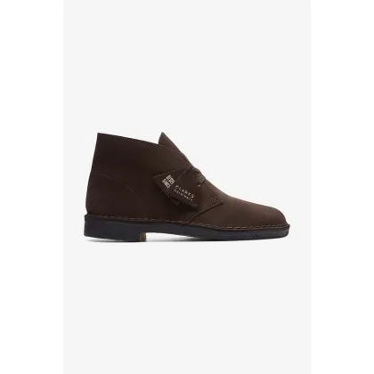 Zdjęcie Clarks Originals półbuty zamszowe Desert Boot męskie kolor brązowy 26155485