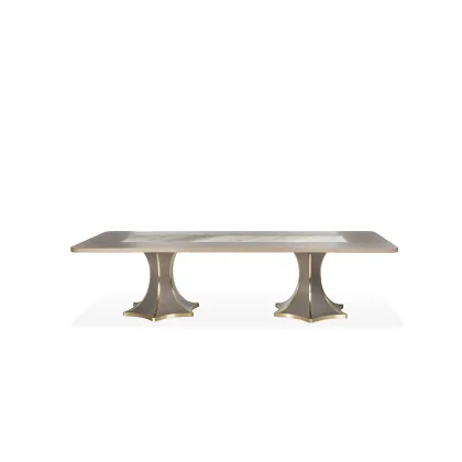 Picture Oak table on two columns