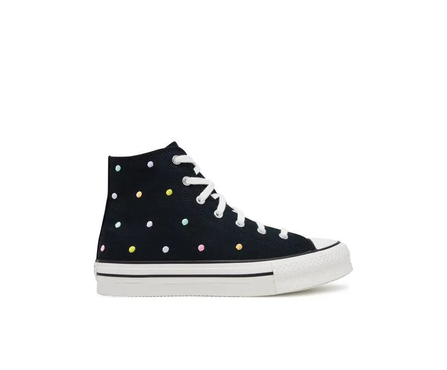 obrazek 1 Converse Trampki Chuck Taylor All Star Lift Polka Dots Platform A12608C Czarny