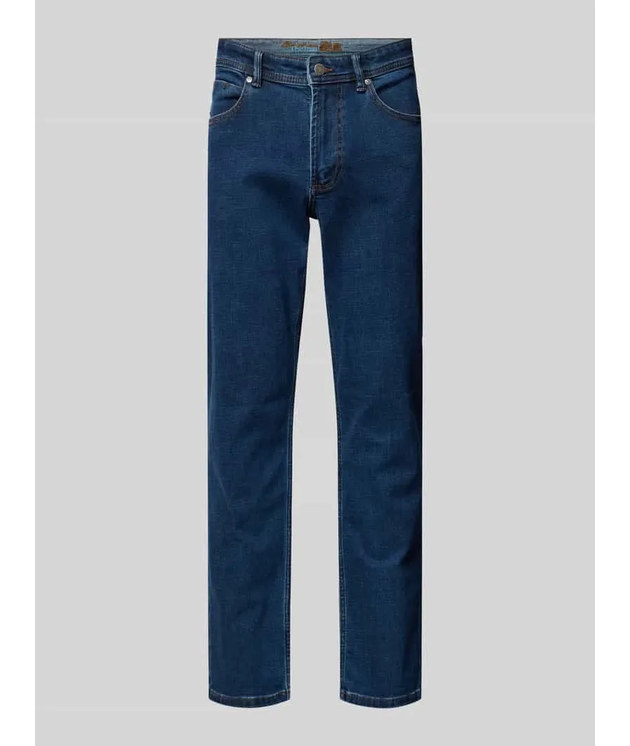 obrazek 1 Jeansy o kroju regular fit z 5 kieszeniami