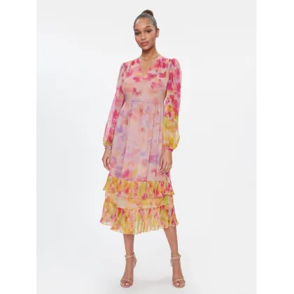 Zdjęcie TWINSET Sukienka letnia 241TP2590 Różowy Regular Fit