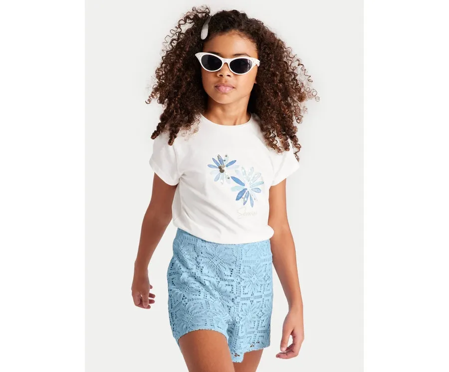 obrazek 1 Mayoral T-Shirt 6020 Écru Regular Fit