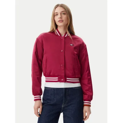 Zdjęcie Tommy Jeans Kurtka bomber Satin Coach DW0DW20229 Różowy Regular Fit