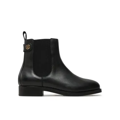 Zdjęcie Tommy Hilfiger Sztyblety Th Stud Leather Low Chelsea FW0FW08184 Czarny