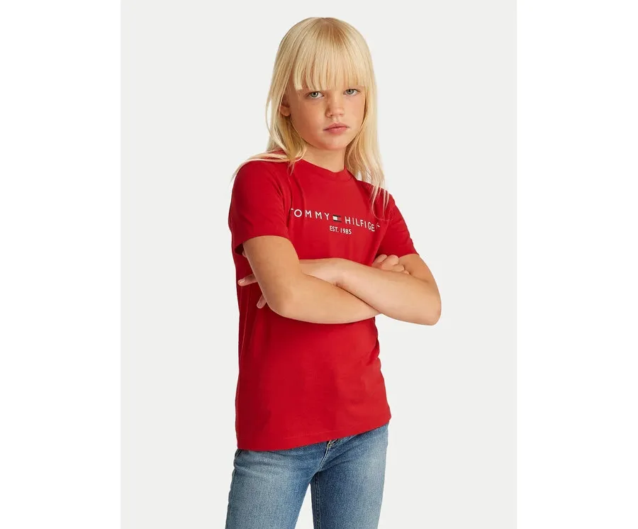 obrazek 1 Tommy Hilfiger T-Shirt Essential KS0KS00397 D Czerwony Regular Fit