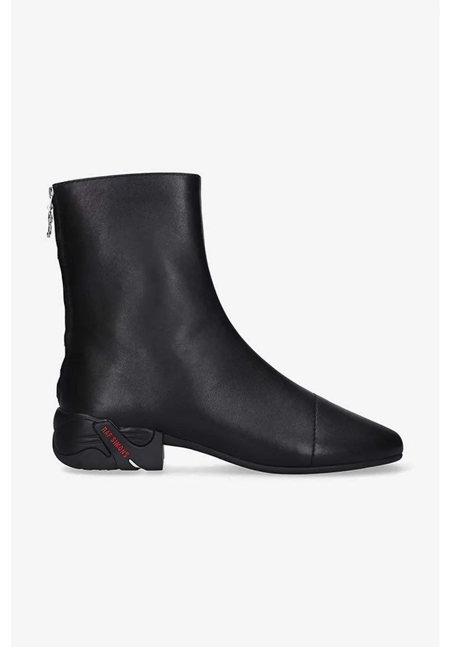 obrazek 1 Raf Simons botki skórzane Solaris High kolor czarny HR780008L.0003-CZARNY