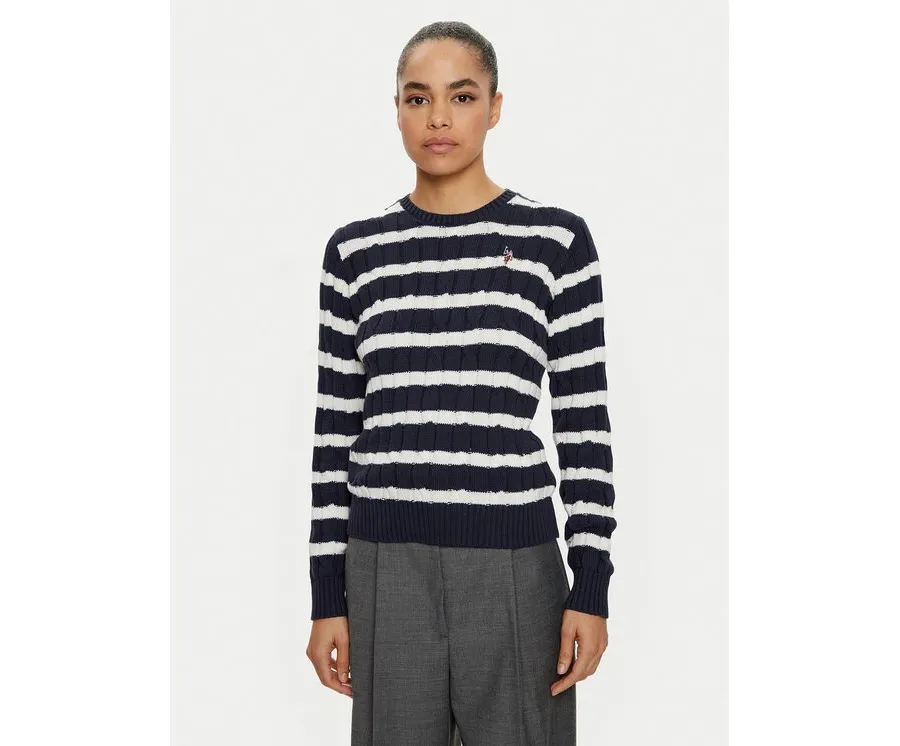 obrazek 1 U.S. Polo Assn. Sweter WUP0726 Granatowy Regular Fit