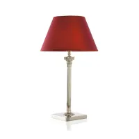 Picture Luxury table lamp with red lampshade