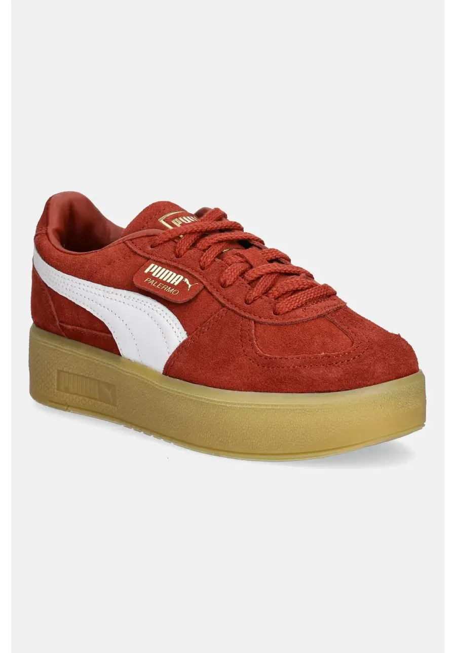 obrazek 1 Puma sneakersy zamszowe Palermo Elevata Wns kolor pomarańczowy 399348