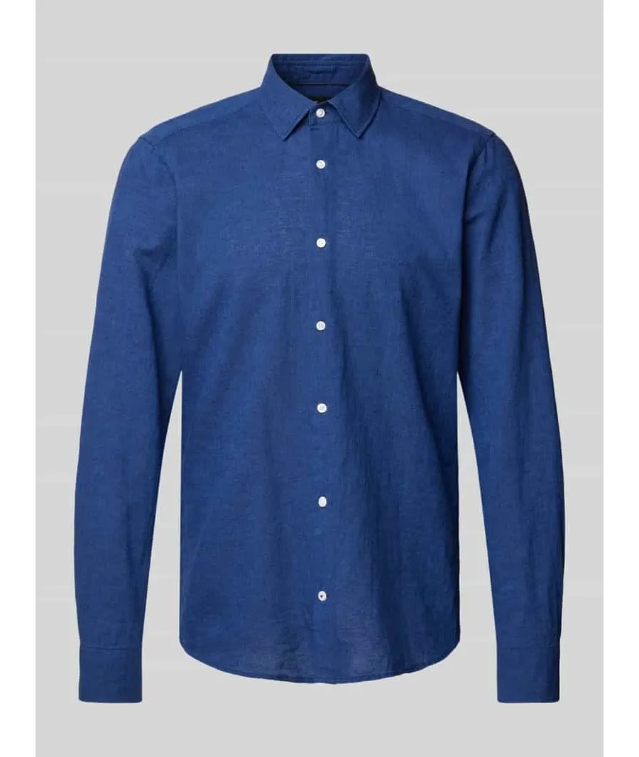 obrazek 1 Koszula biznesowa o kroju slim fit w jednolitym kolorze