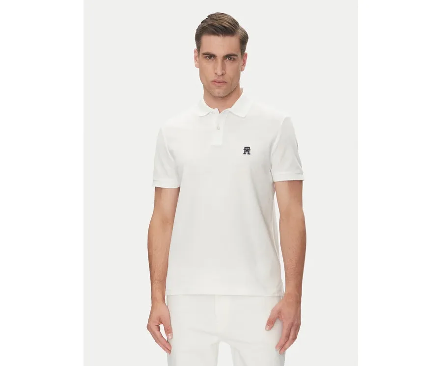 obrazek 1 Tommy Hilfiger Polo MW0MW33167 Biały Regular Fit