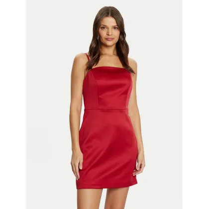 Zdjęcie Guess Sukienka koktajlowa W5RK42 WH0M2 Czerwony Slim Fit
