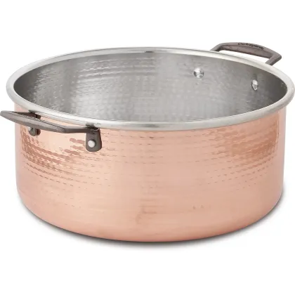 Zdjęcie Rondelek płytki 2 uchwyty indukcyjny średnica 28cm - Cu Artigiana