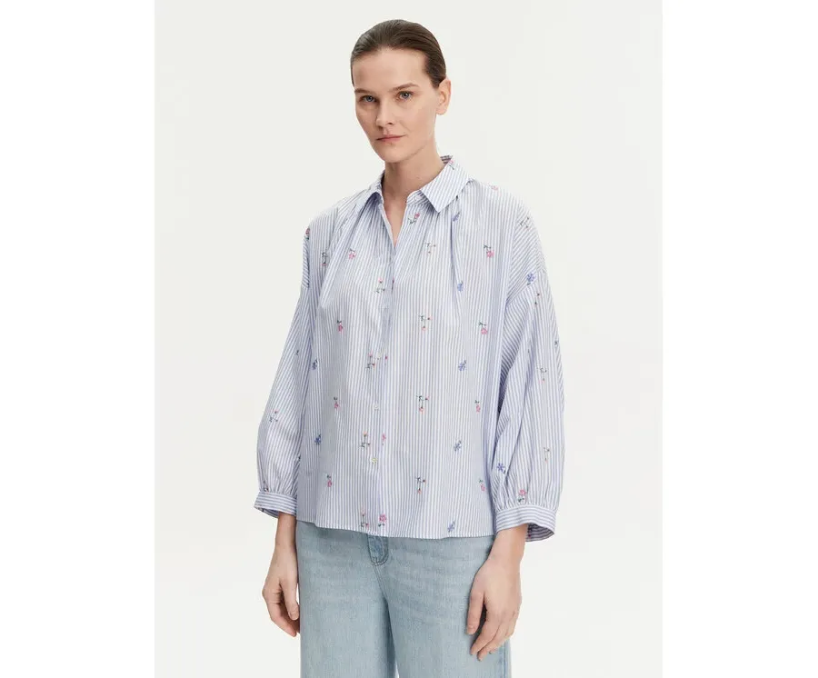 obrazek 1 Weekend Max Mara Koszula Gilly 2515111132 Błękitny Relaxed Fit