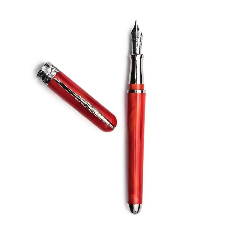 obrazek 2 Stylowe pióro wieczne Avatar Ur - Marble Devil Red M