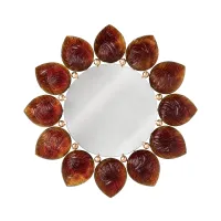 Picture A beautiful amber-colored Melody mirror by Jacques Hurel