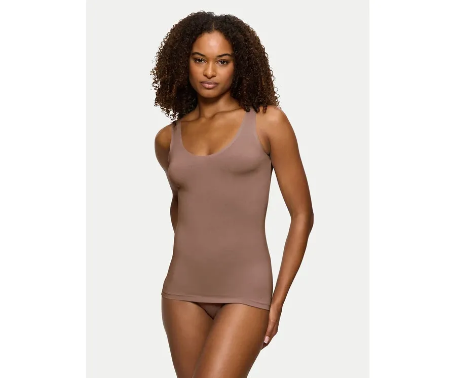obrazek 1 Triumph Top Smart Natural 10213349 Brązowy Slim Fit
