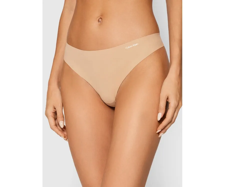 obrazek 1 Calvin Klein Underwear Stringi 0000D3428E Beżowy