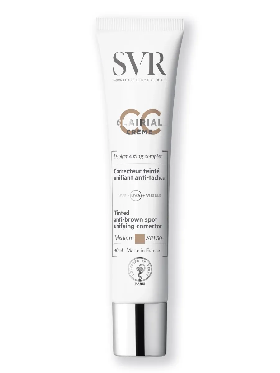 obrazek 1 SVR Clairial Krem CC wyrównujący koloryt skóry SPF50+ Medium medium 40 ml