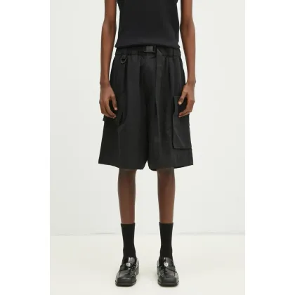 Zdjęcie Y-3 szorty Washed Twill Shorts męskie kolor czarny JD3521