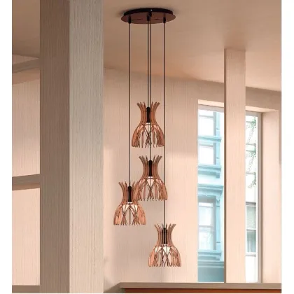 Zdjęcie Zjawiskowa lampa wisząca do domu - h. 157 cm